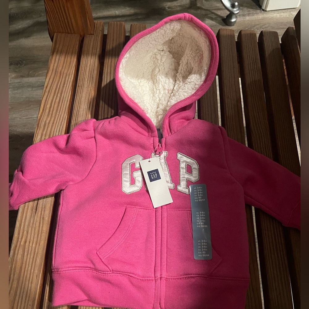 Gap Sherpa baby girl hoodie